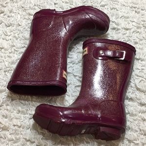 Hunter Girls Glitter Mid-Calf Rain Boots